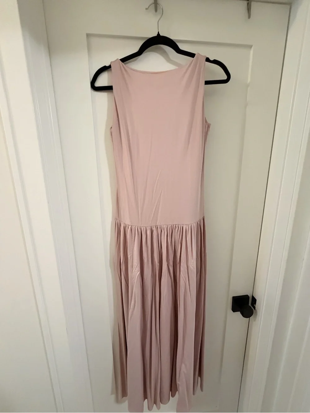 Abercrombie & Fitch Blush Pink Scoop Neck Maxi Dress